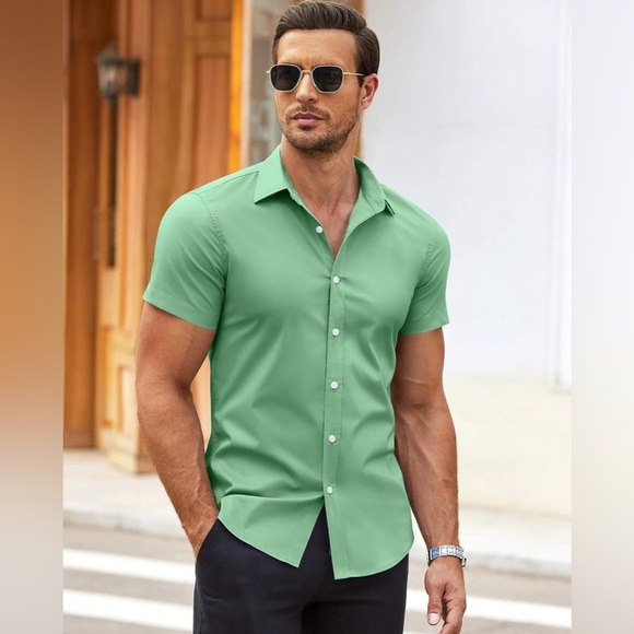 COOFANDY Men’s Button Down Shirt Size Medium NWOT - Picture 2 of 7